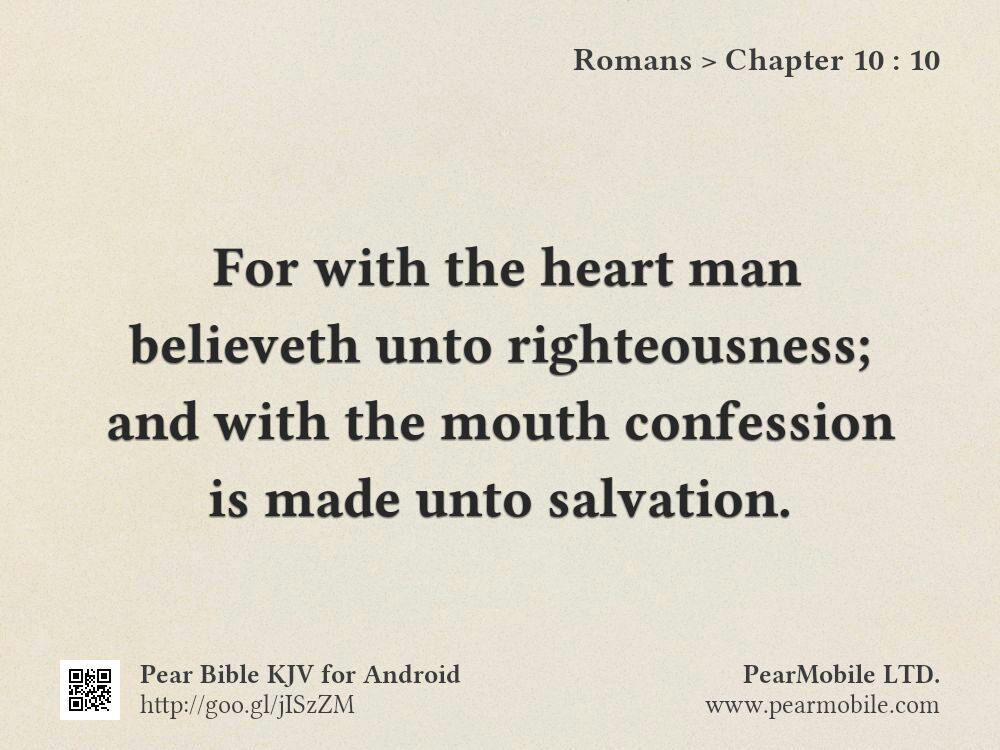 Romans, Chapter 10:10